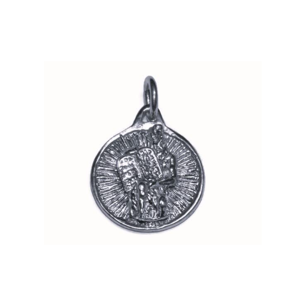 Moses Medallion Pendant with Ten Commandments