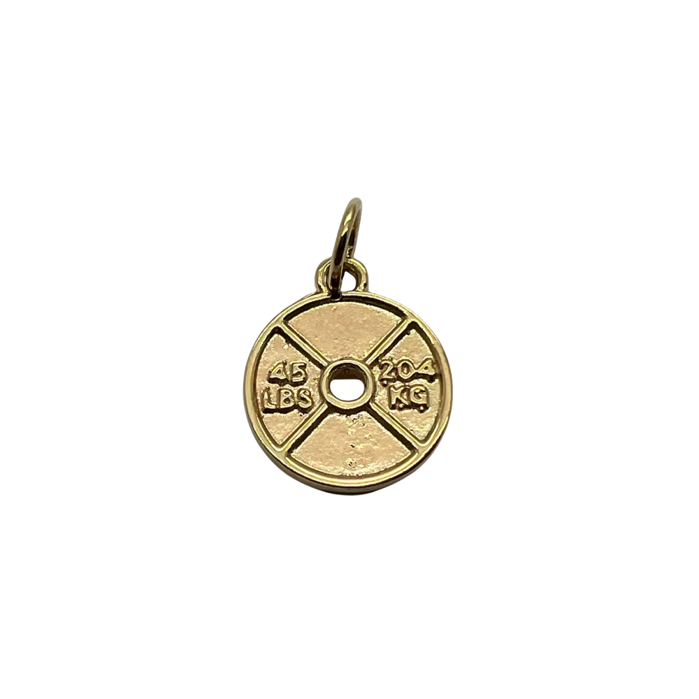 45lbs Weight Plate Charm Pendant