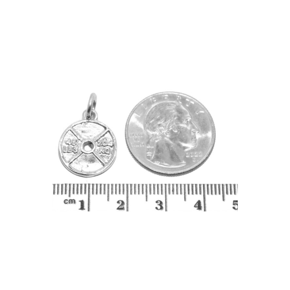 45lbs Weight Plate Charm Pendant
