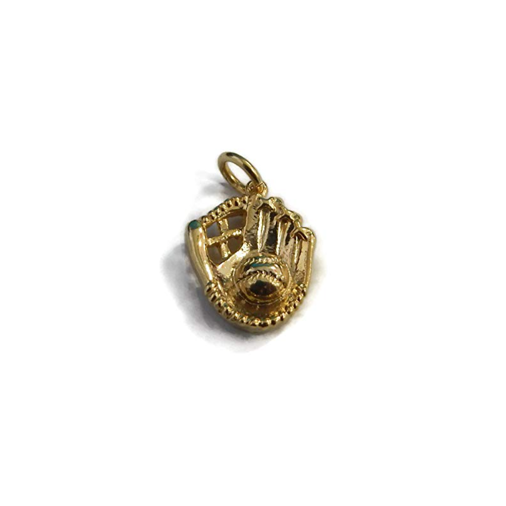 Baseball Catcher Glove Charm Pendant