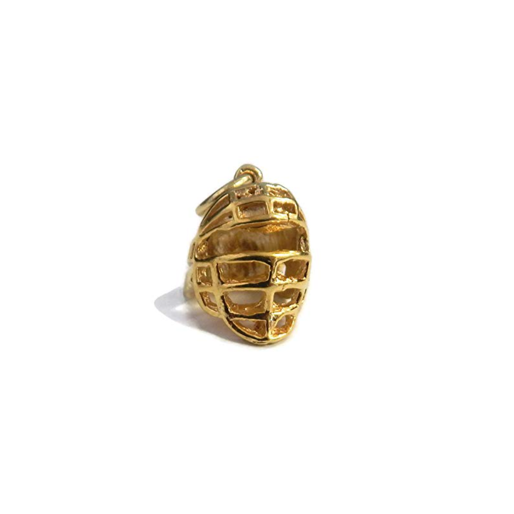 Baseball Catcher Helmet Charm Pendant