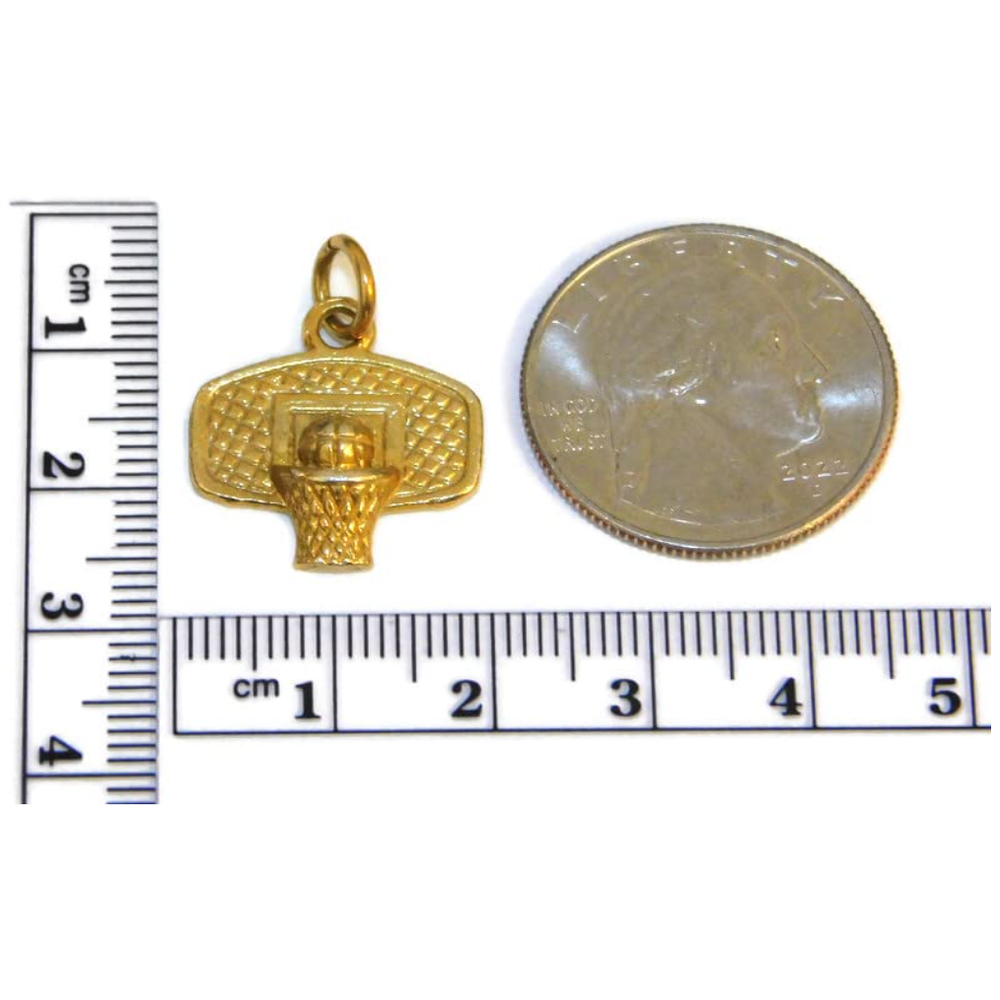 Basketball Hoop Charm Pendant