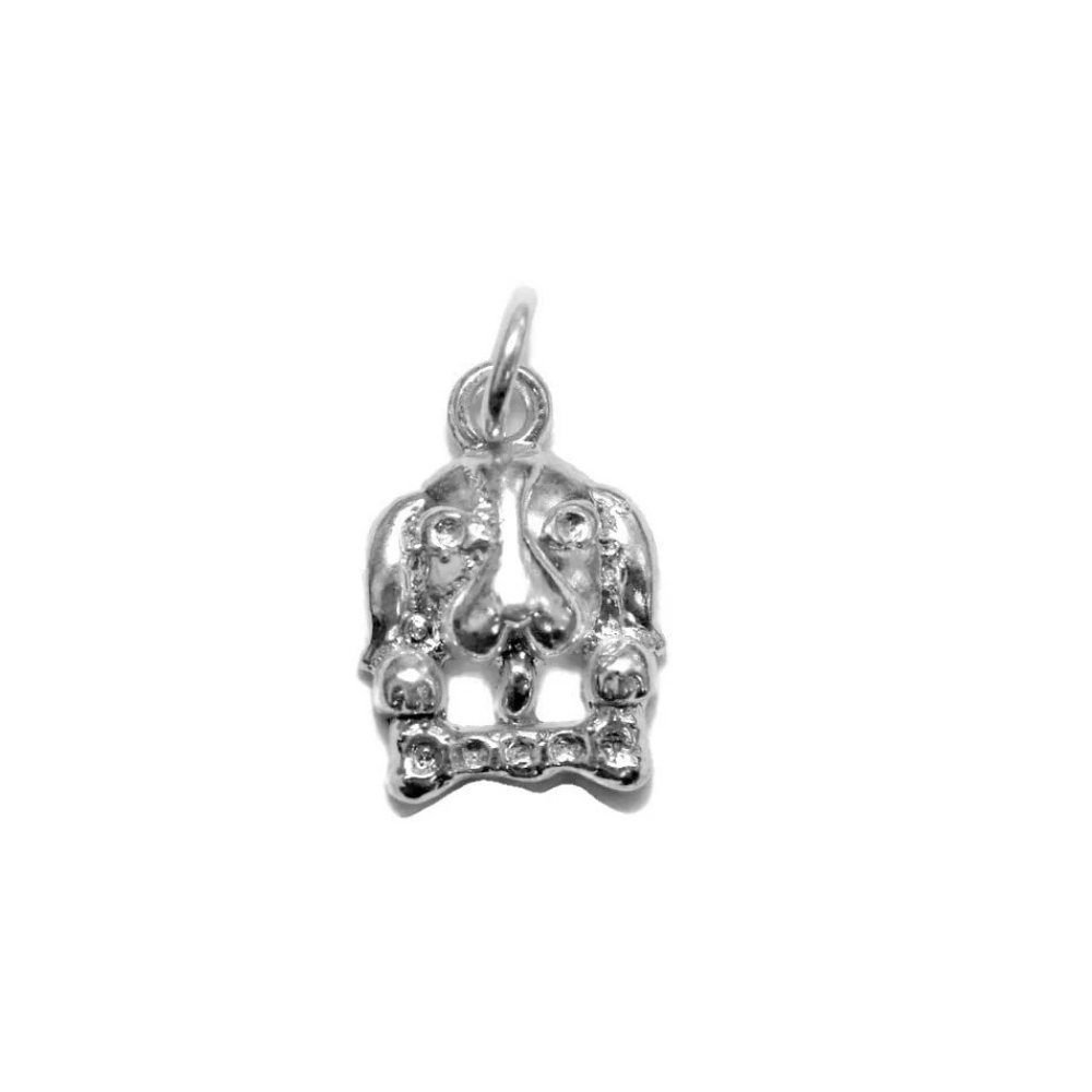 Beagle with Bone Charm Pendant