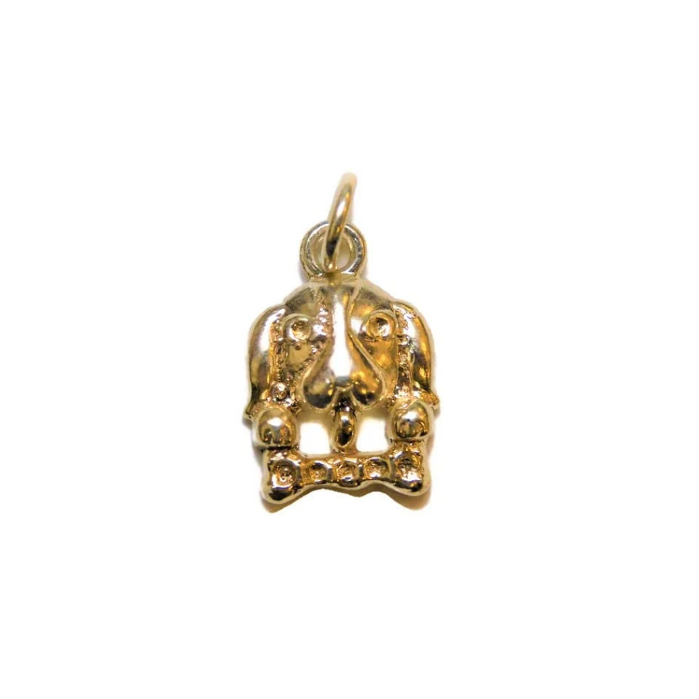 Beagle with Bone Charm Pendant