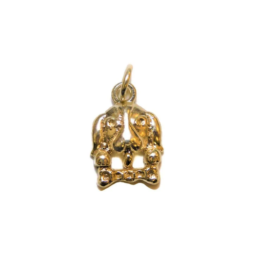 Beagle with Bone Charm Pendant