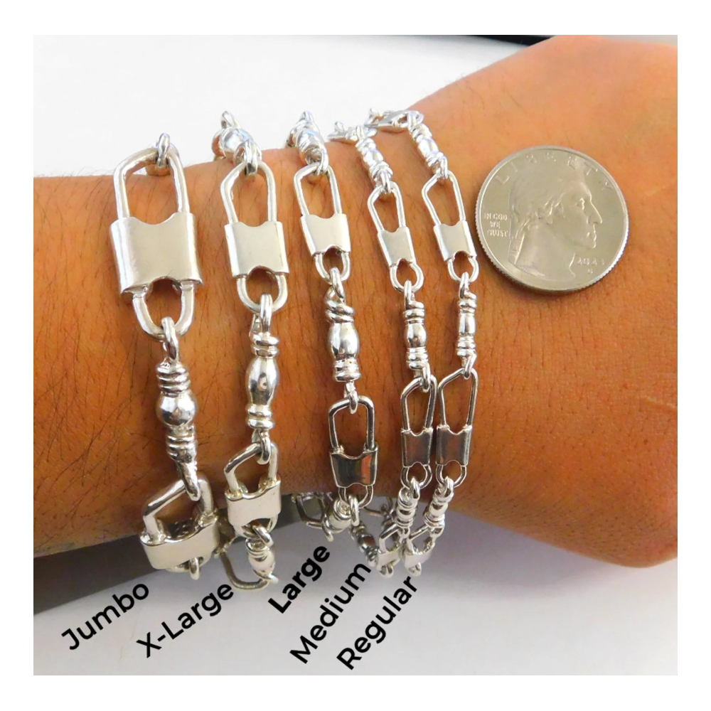 Fishers of Men Traditional Cross Design Bracelet - Regular Link