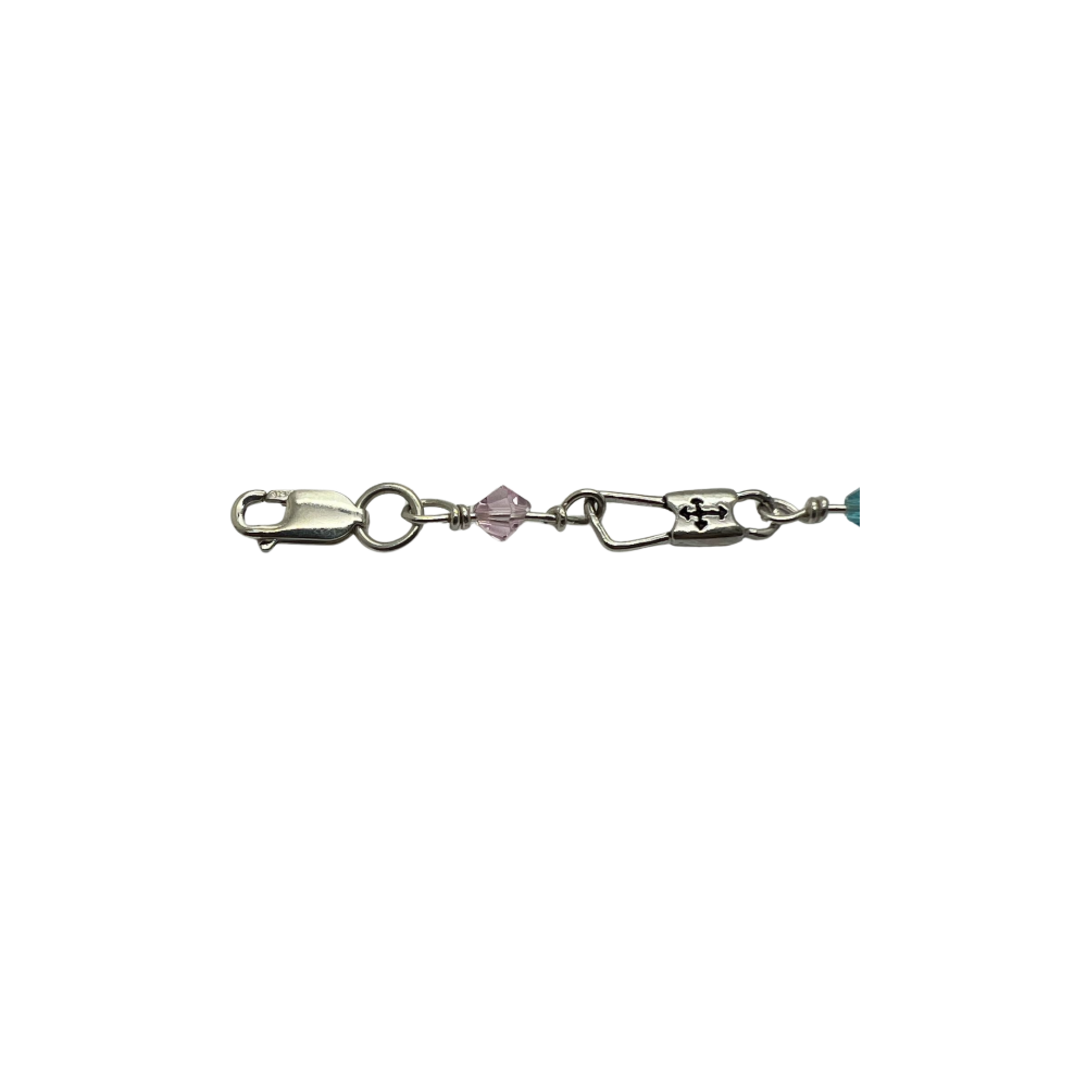 Fishers of Men Budded Cross Design Sterling Silver - Beaded Links