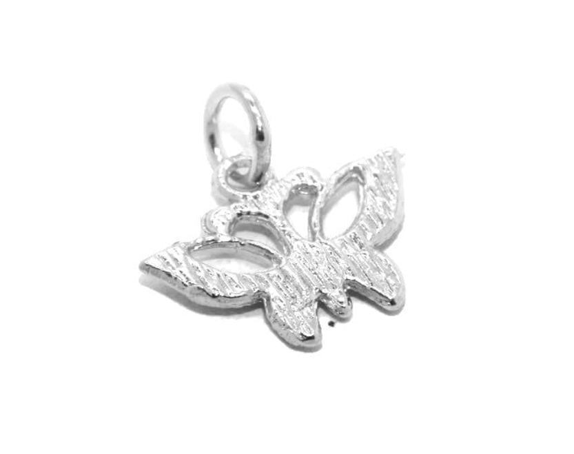 Butterfly Charm Pendant - Beaded