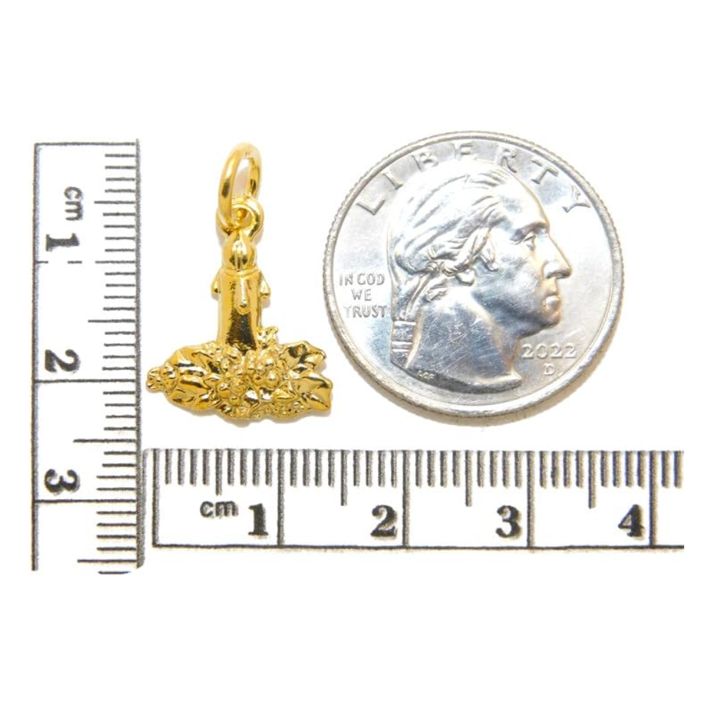 Christmas Candle Charm Pendant