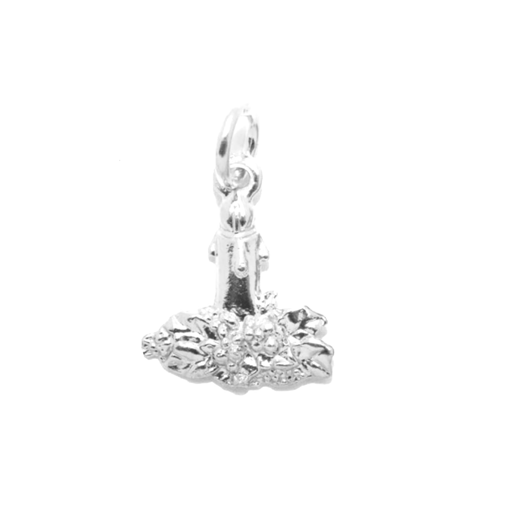 Christmas Candle Charm Pendant