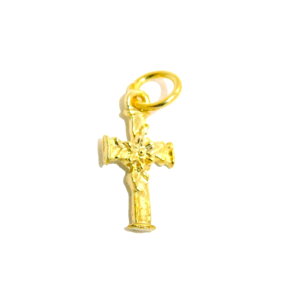 Christmas Cross Pendant Charm