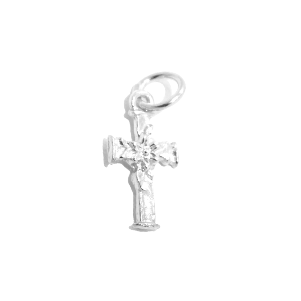 Christmas Cross Pendant Charm