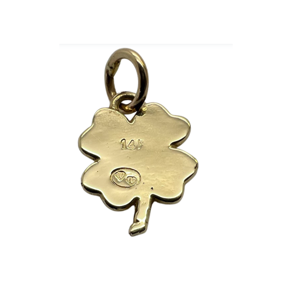 Clover Charm Pendant - "Sigue Tus Suenos"