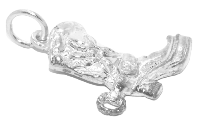 Cowboy Boot Floral Charm Pendant