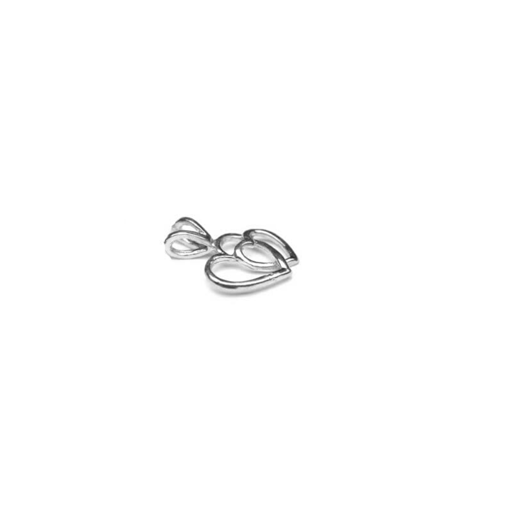 Double Heart Charm Pendant