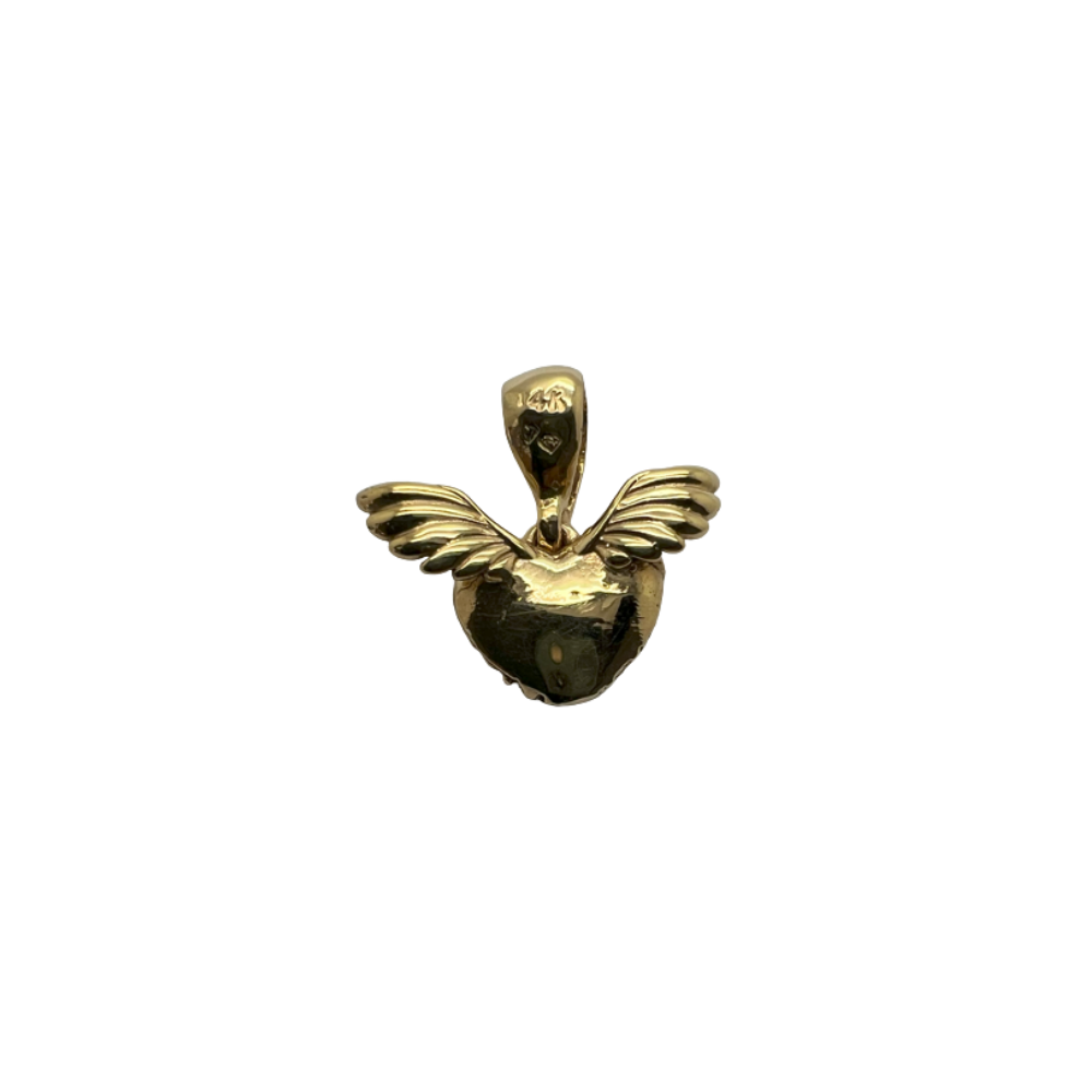 Heart with Wings Charm Pendant