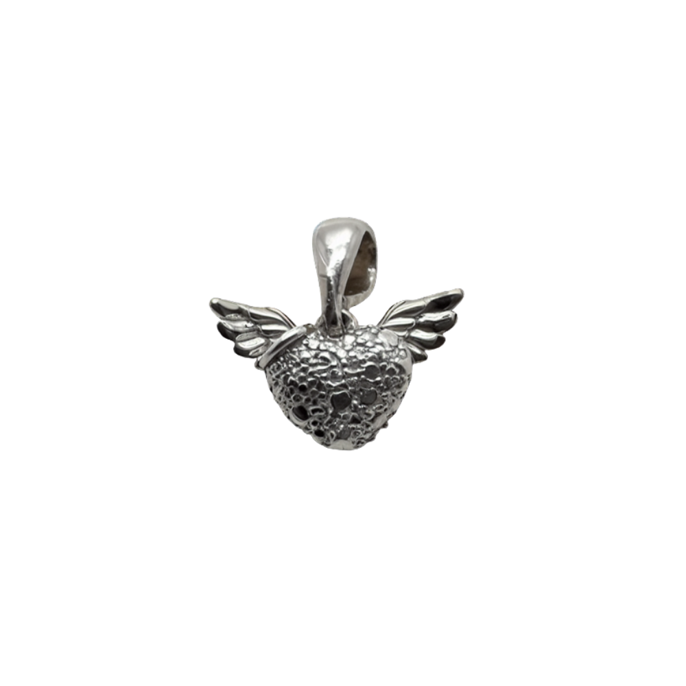 Heart with Wings Charm Pendant