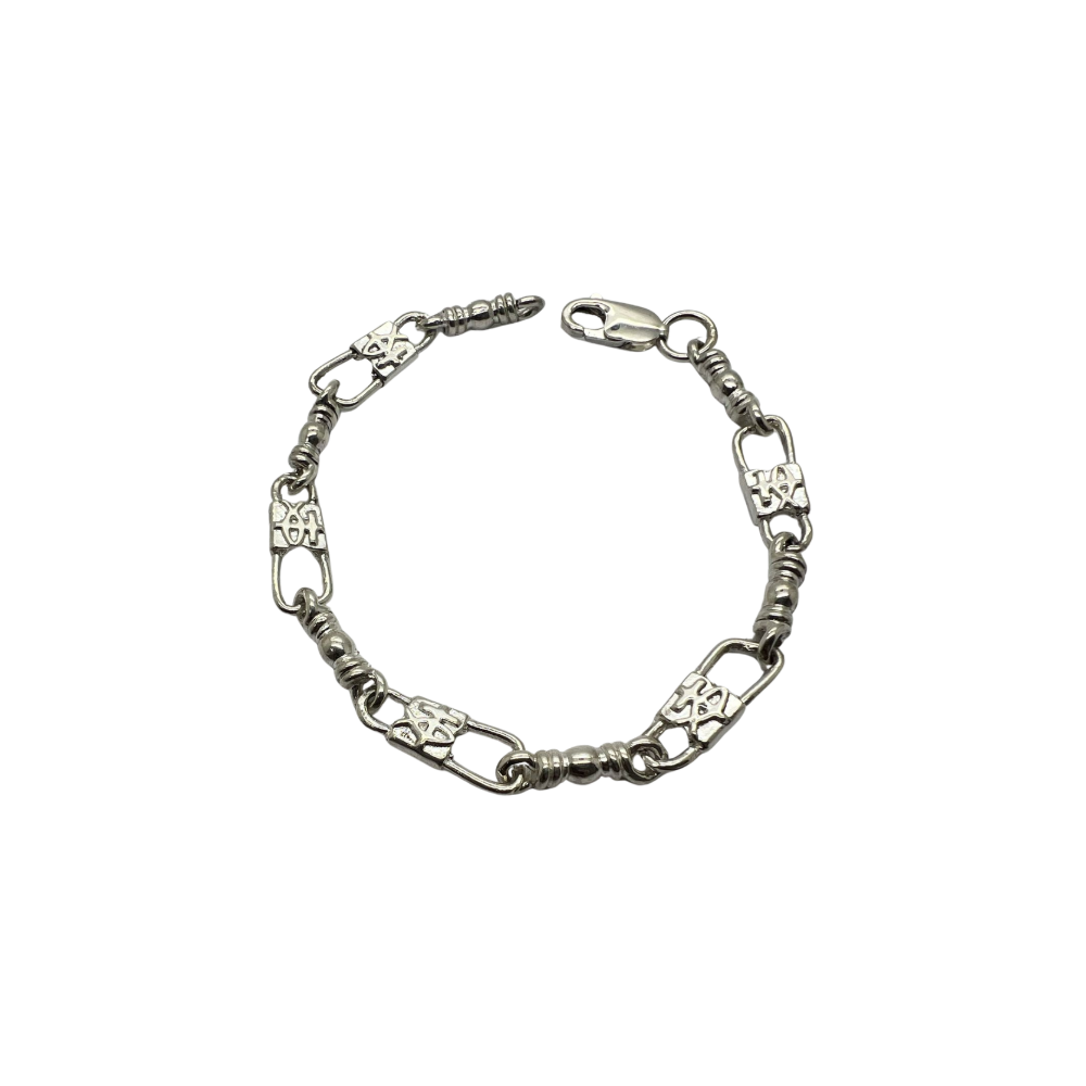 Fishers of Men Ichthys Fish & Cross Design Bracelet - Medium Link