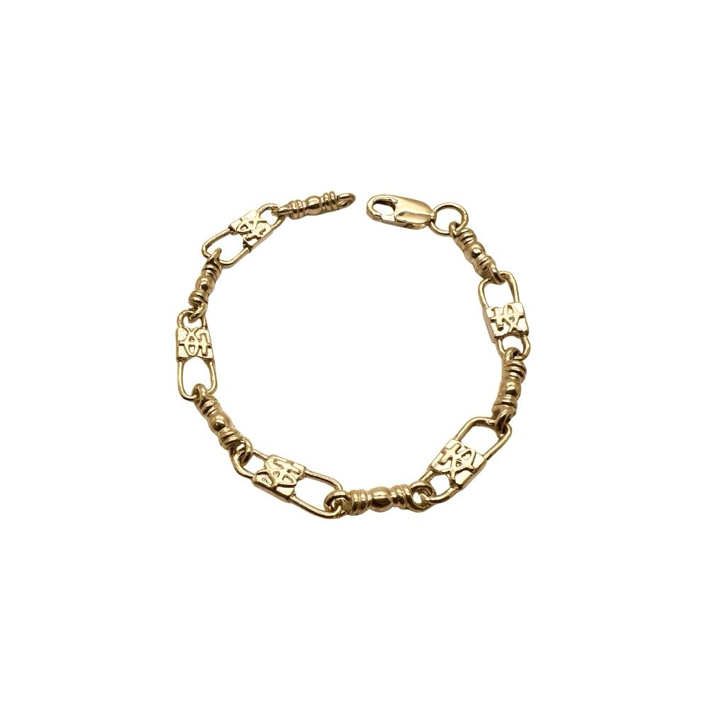 Fishers of Men Ichthys Fish & Cross Design Bracelet - Medium Link