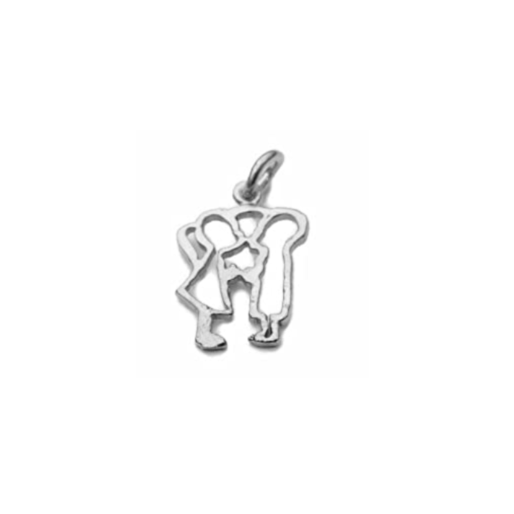 Kissing Couple Charm Pendant