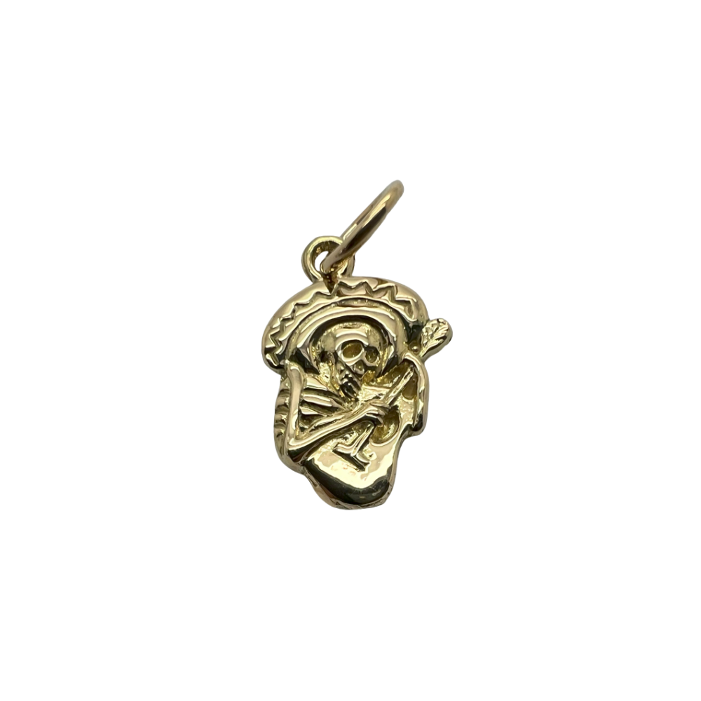 Mariachi Skeleton Charm Pendant