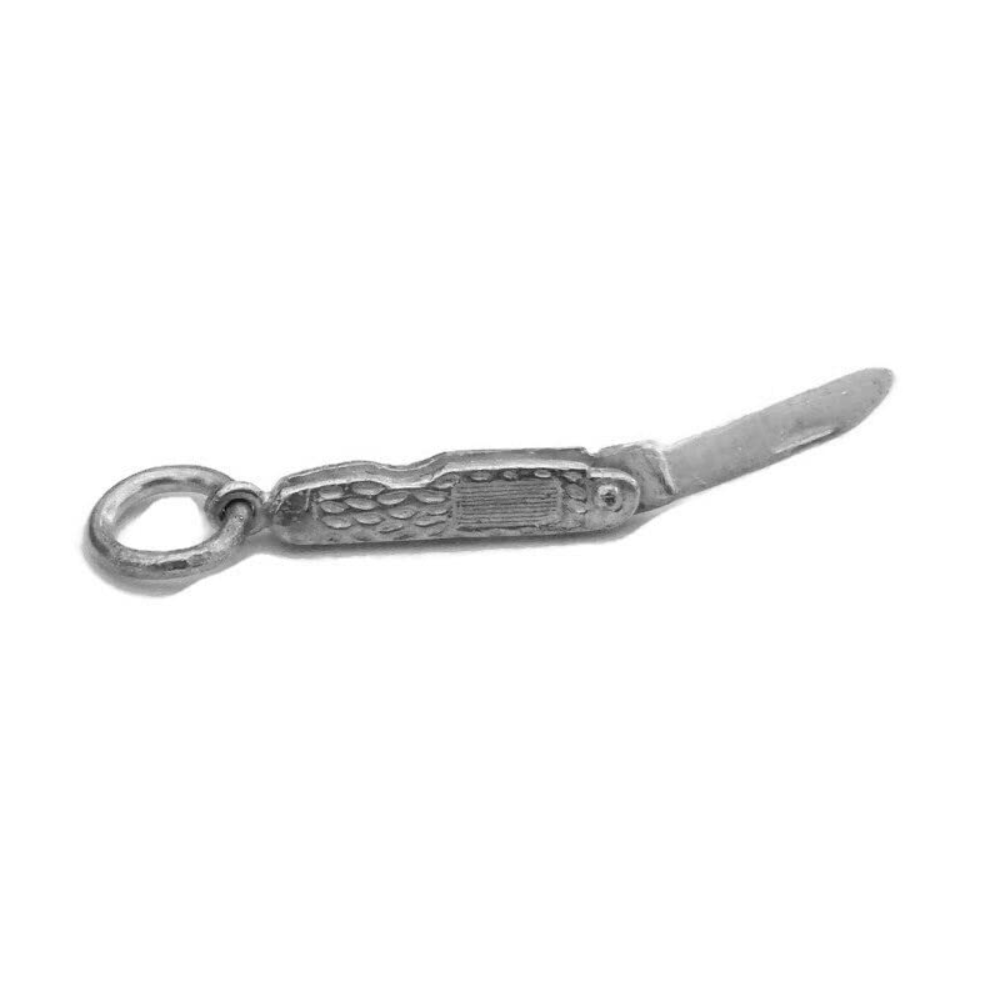 Miniature Pocket Knife Charm Pendant