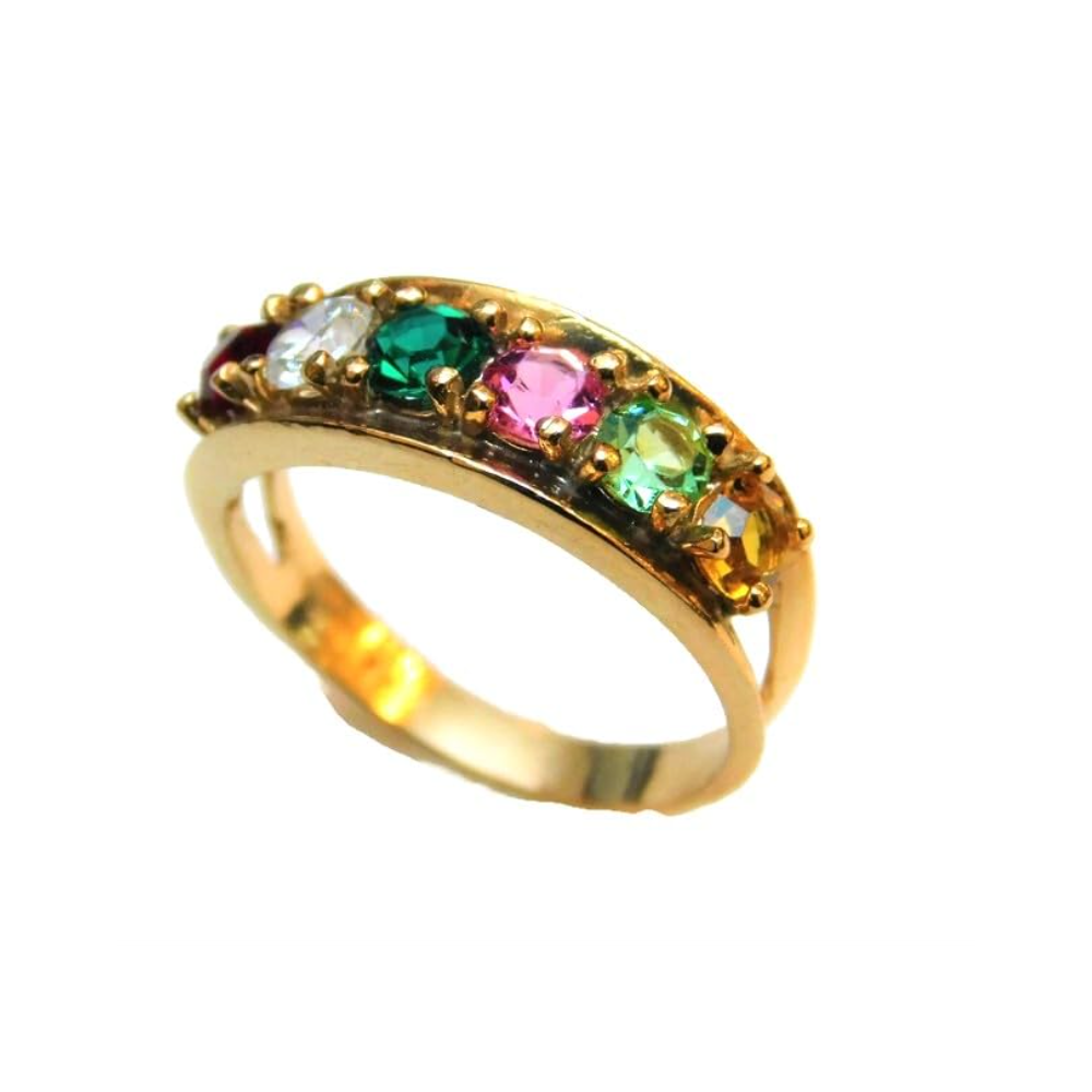 Six Stone Mothers Ring