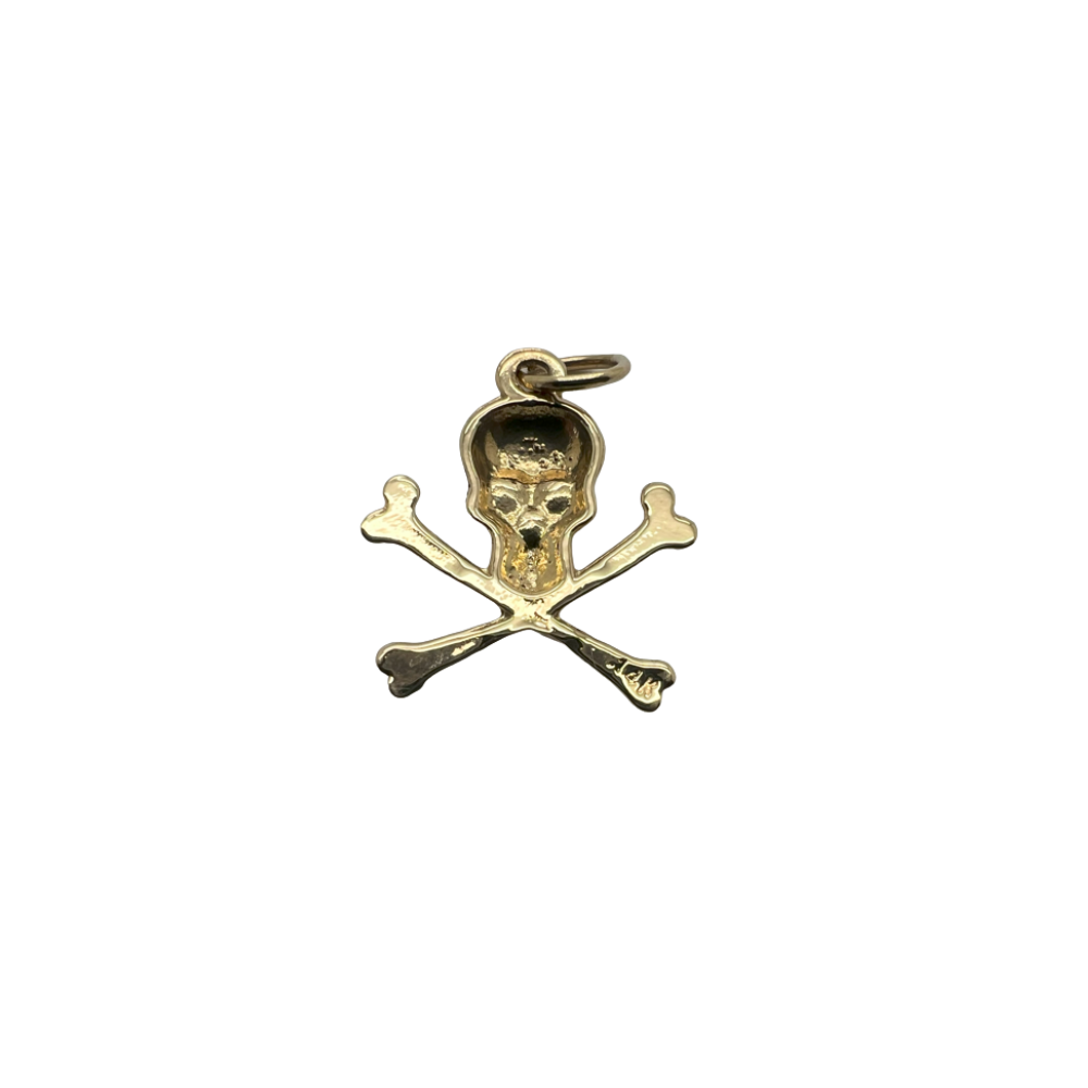 Skull and Crossbones Charm Pendant