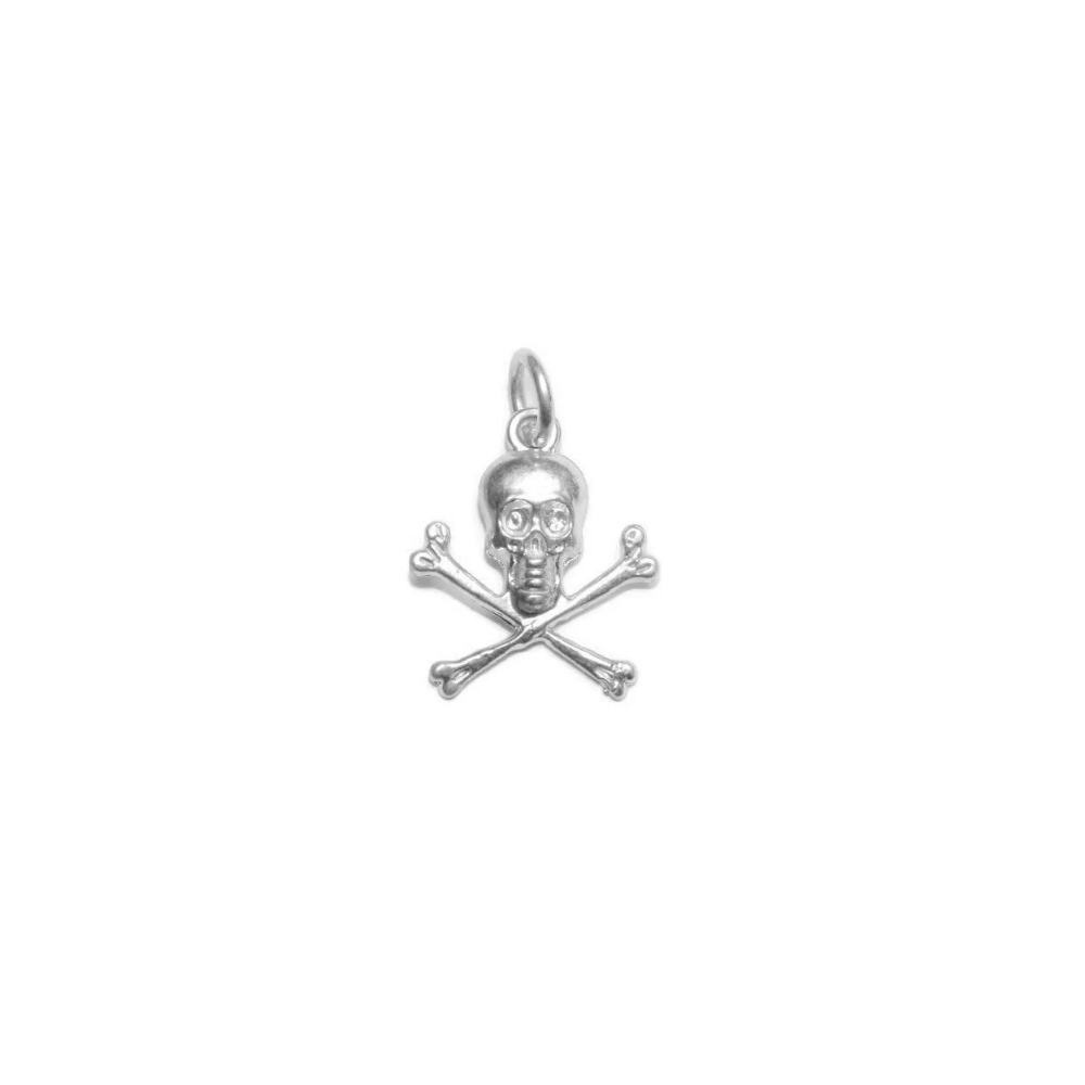 Skull and Crossbones Charm Pendant
