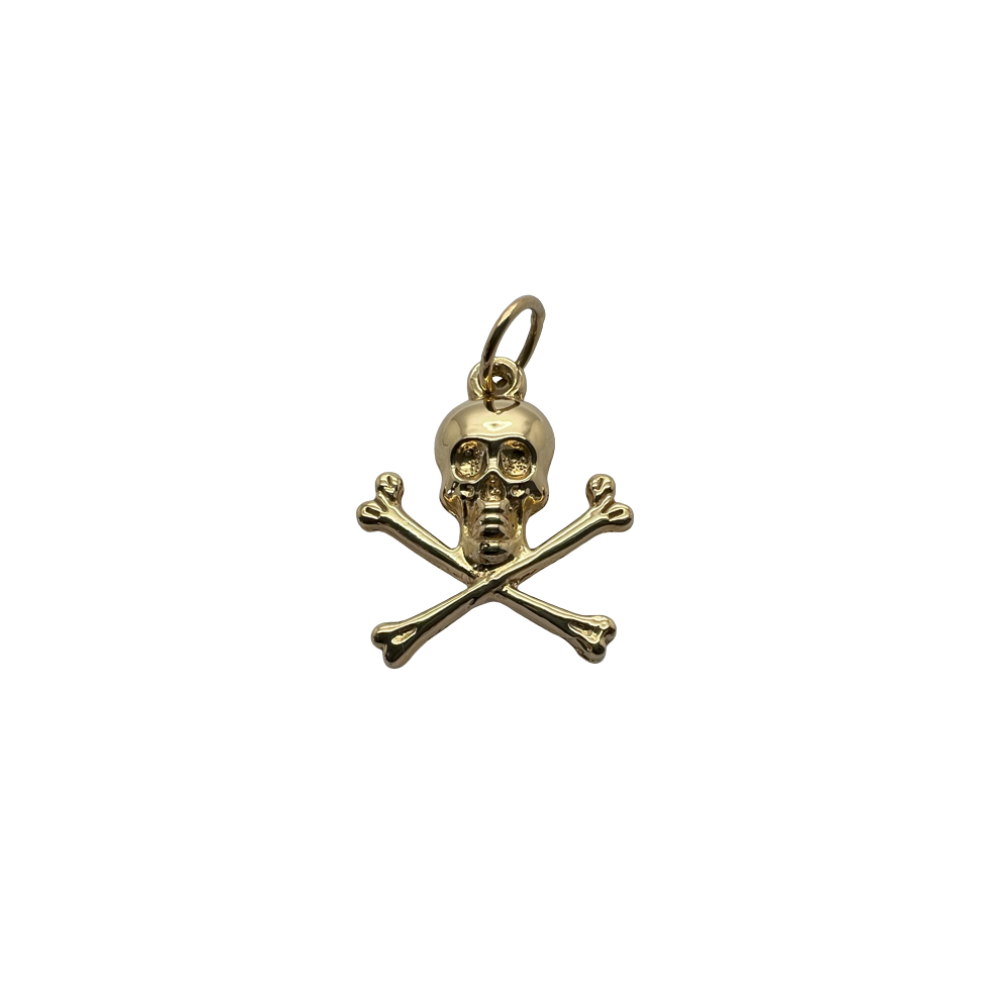 Skull and Crossbones Charm Pendant