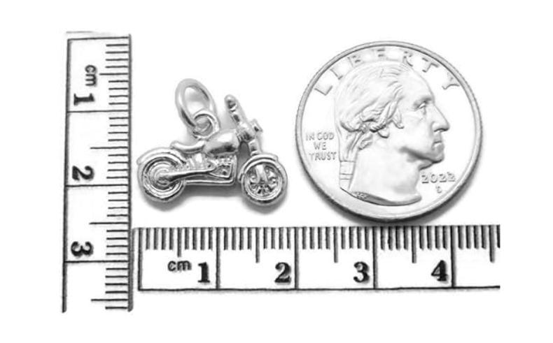 Small Motorcycle Charm Pendant