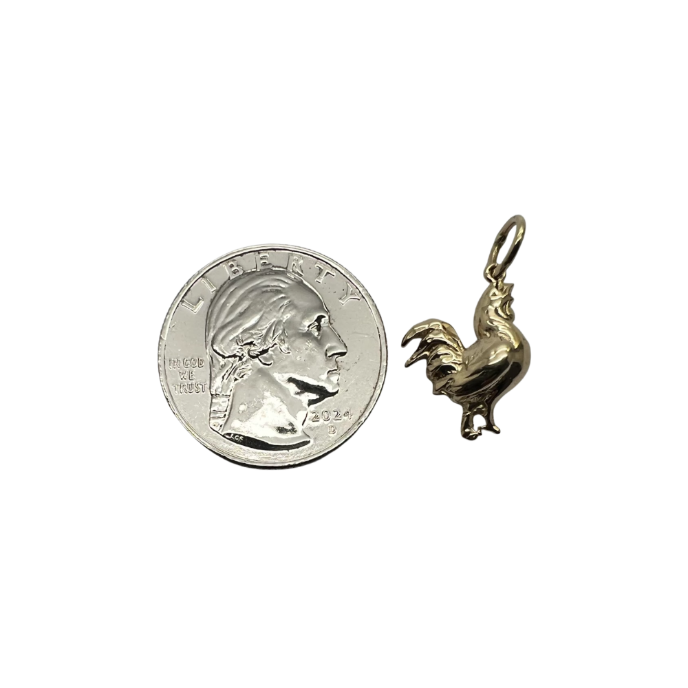Small Rooster Charm Pendant