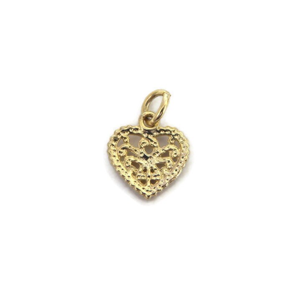 Vintage Heart Charm Pendant