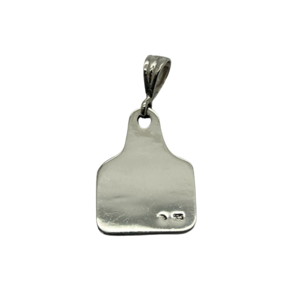 Floral Ranch Tag Pendant