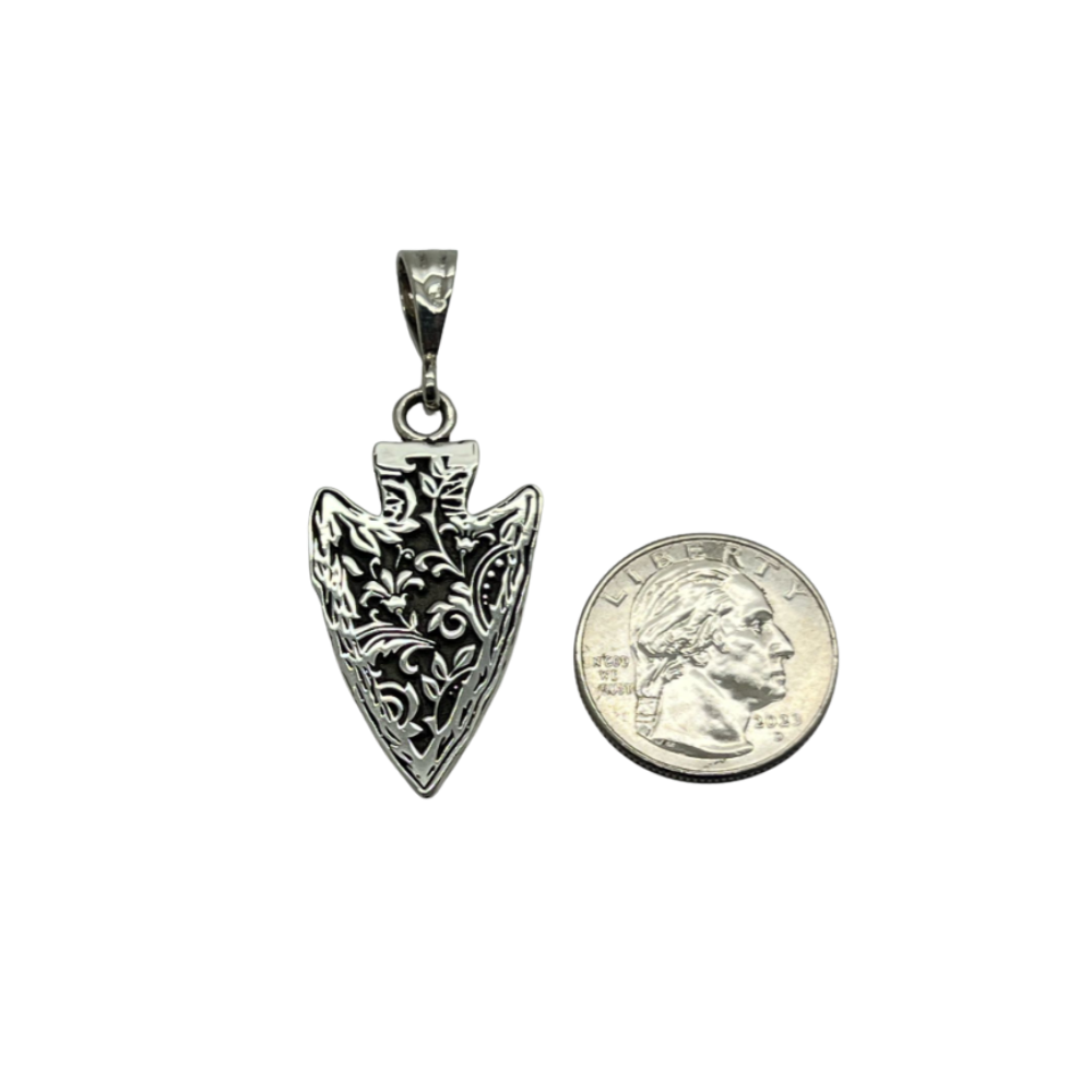Western Arrow Head Filigree Pendant