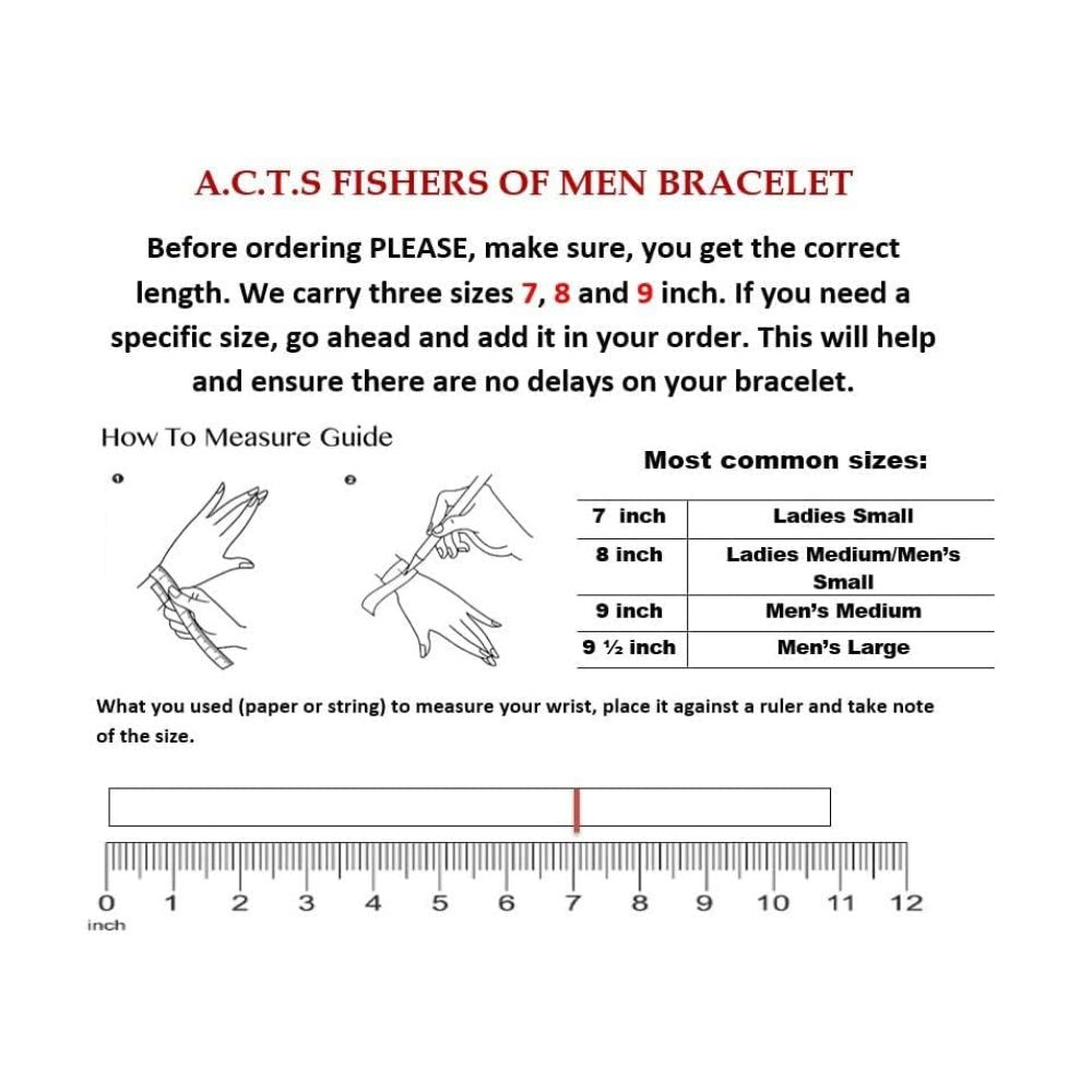 Fishers of Men Ichtys Fish Link Design Bracelet - Medium Link