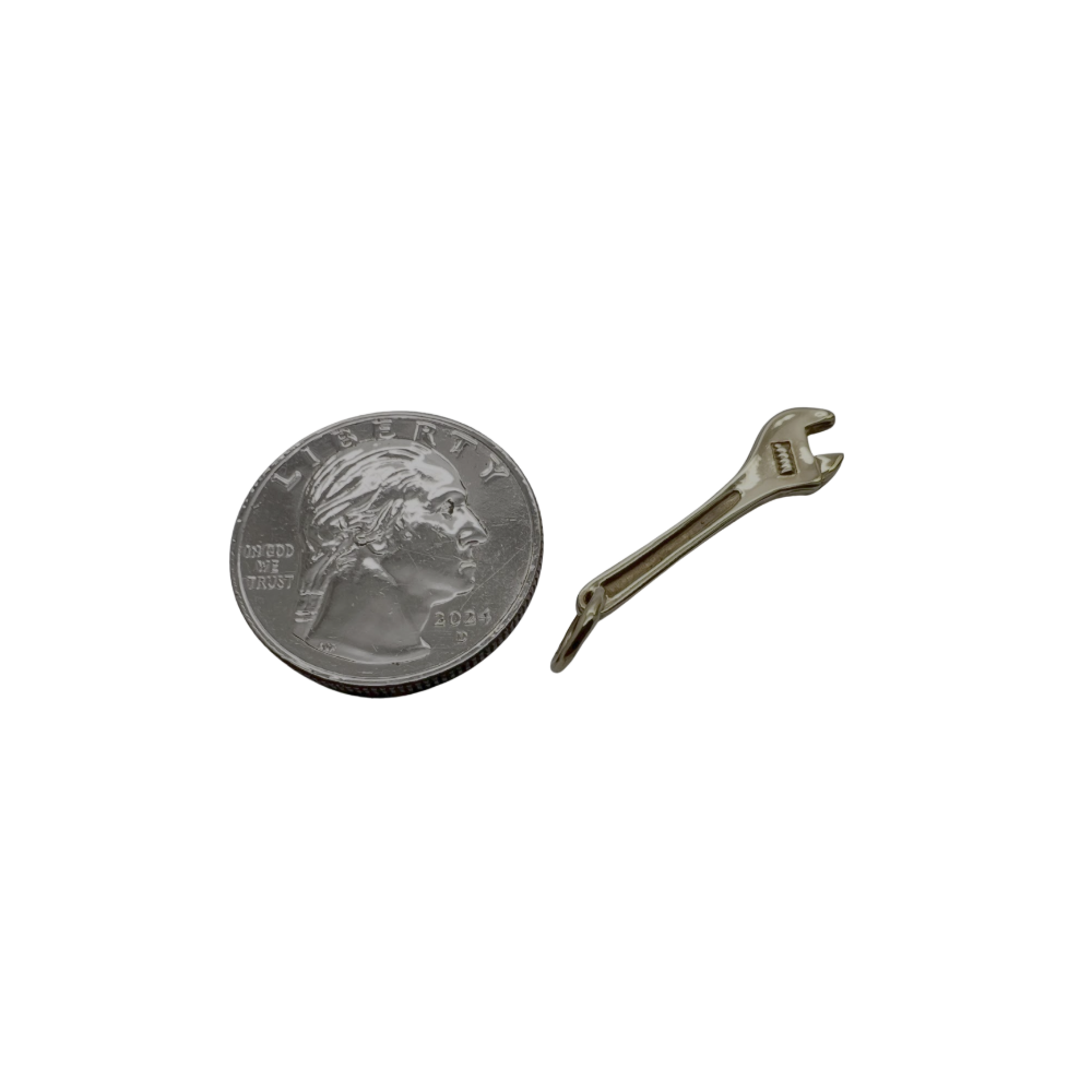 Adjustable Wrench Charm Pendant