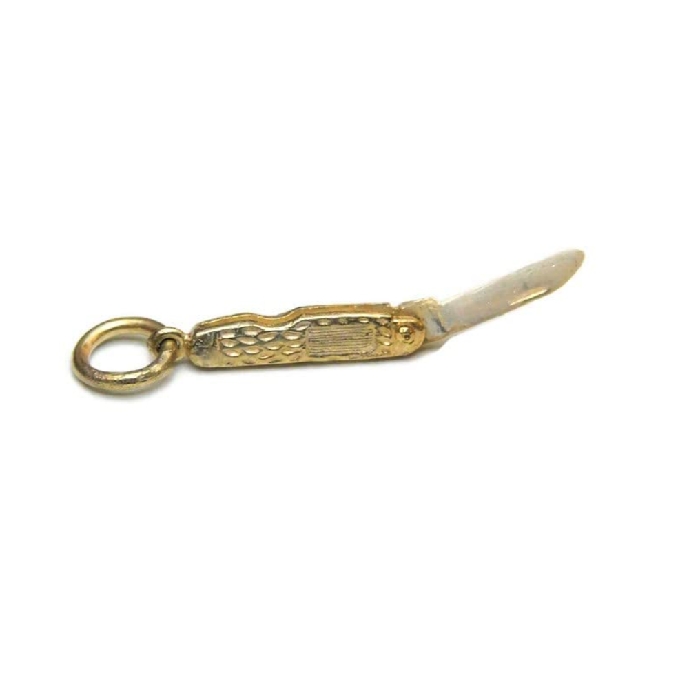 Miniature Pocket Knife Charm Pendant