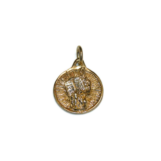 Moses Medallion Pendant with Ten Commandments