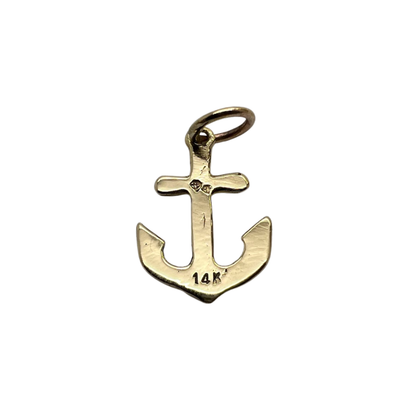 Plain Anchor Charm Pendant