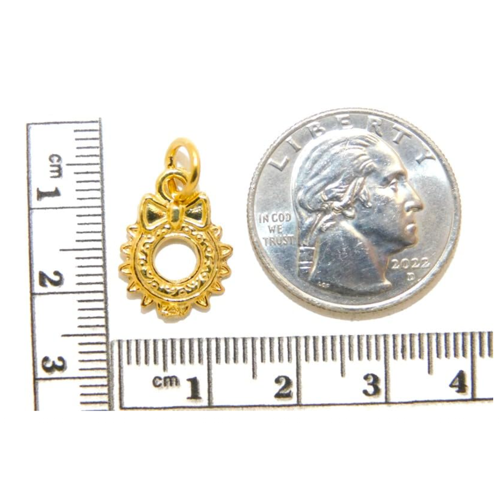 Christmas Wreath Charm Pendant