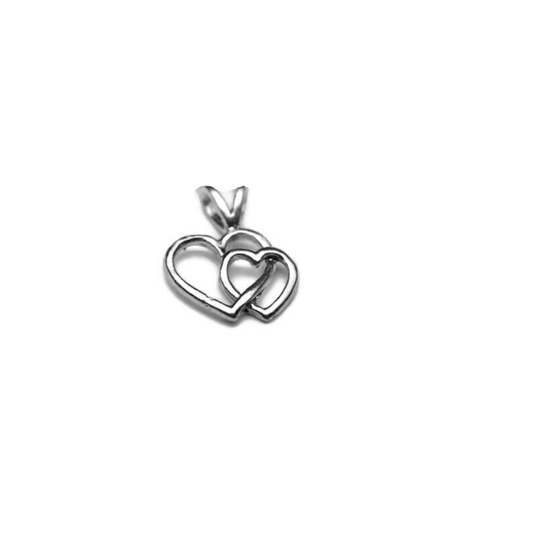 Double Heart Charm Pendant