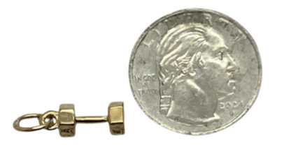Dumbbell Charm Pendant