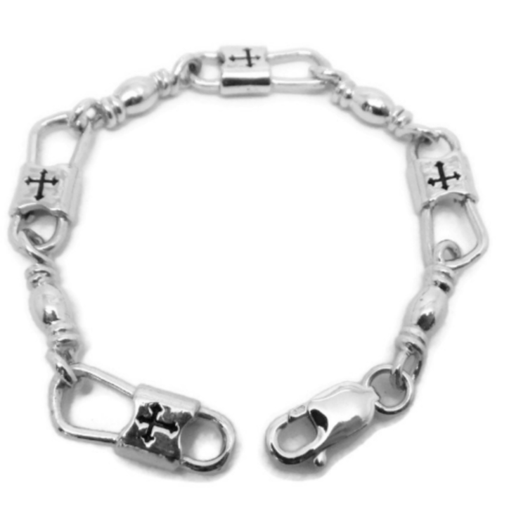 Fishers of Men Budded Cross Design Bracelet - Extra Large Link