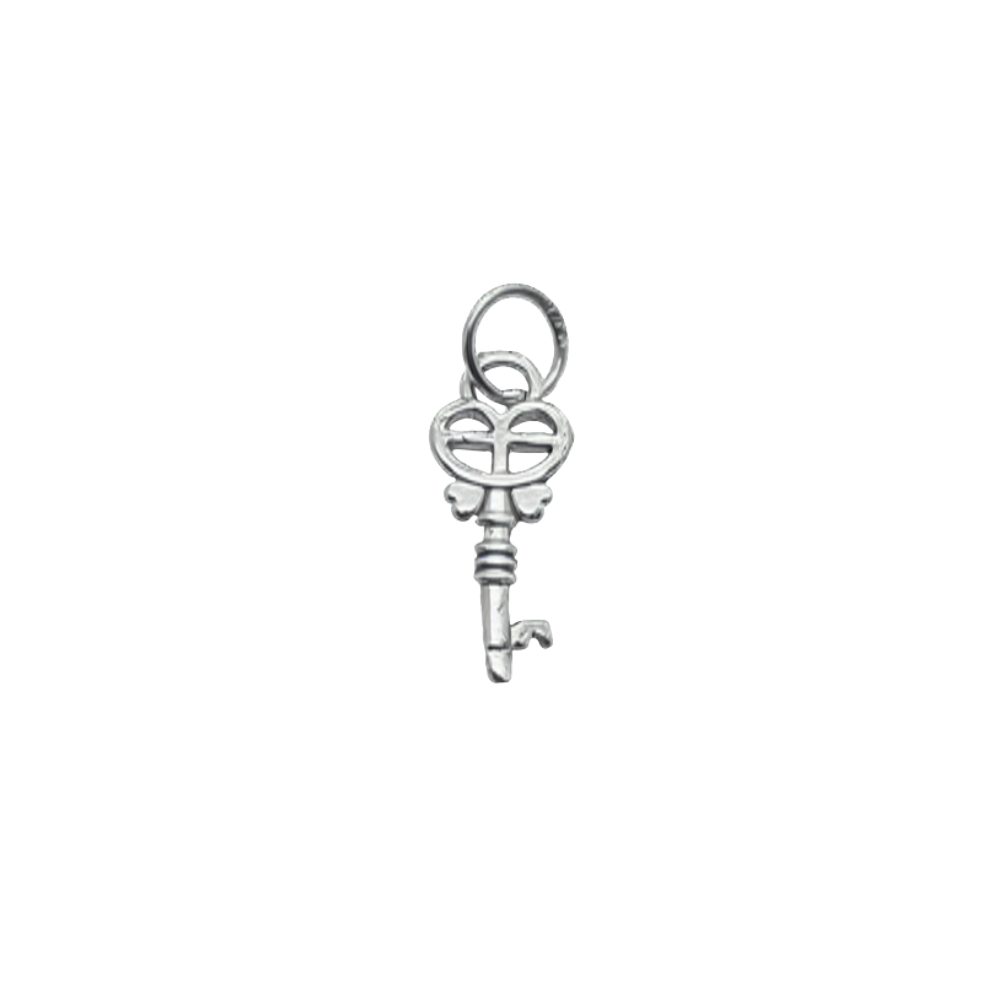 Fancy Skeleton Key Charm Pendant