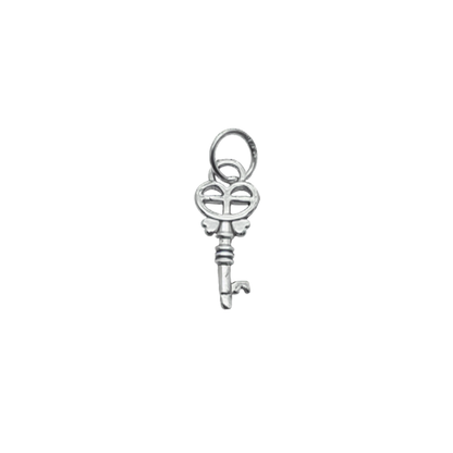 Fancy Skeleton Key Charm Pendant