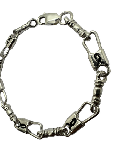 Fishers of Men Fish Link Design Bracelet - Regular Link