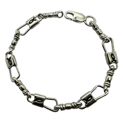 Fishers of Men Fish Link Design Bracelet - Regular Link