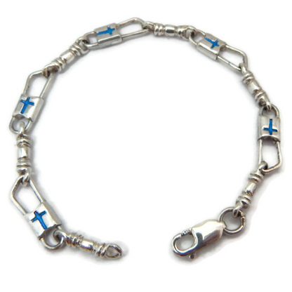 Fishers of Men Traditional Cross Design Bracelet - Regular Link
