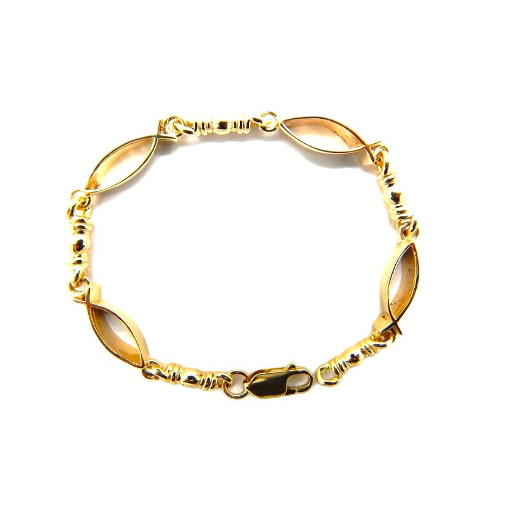 Fishers of Men Ichtys Fish Link Design Bracelet - Medium Link